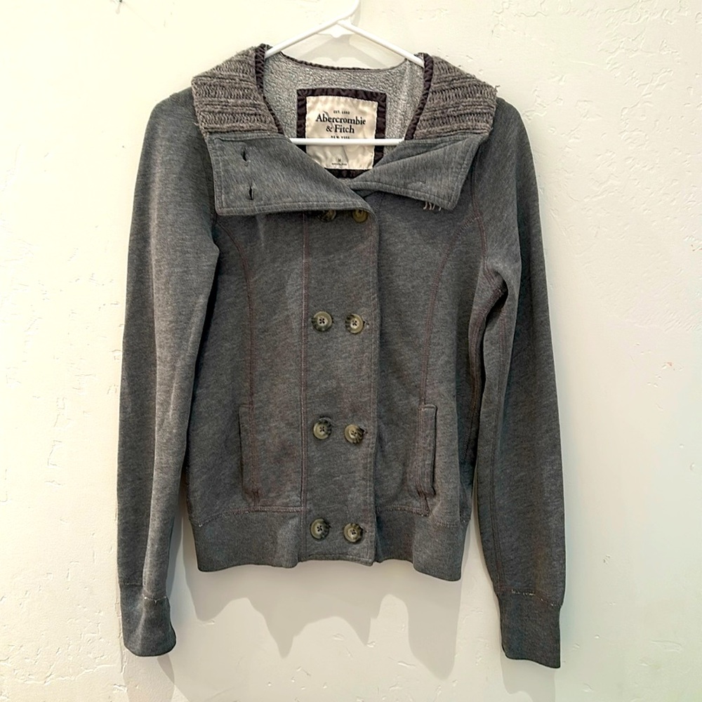 A&F double breasted pea coat M - Picture 2 of 5